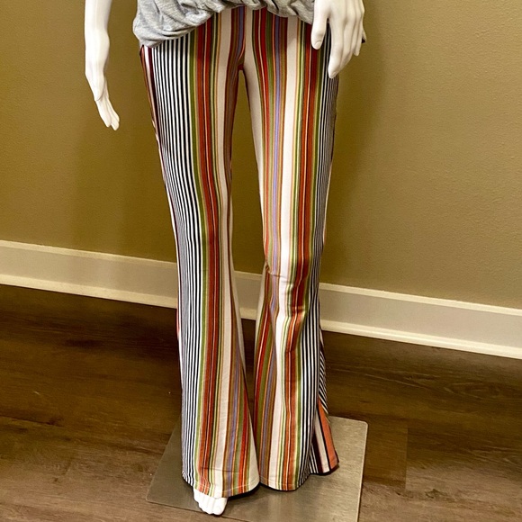 Cotton Bleu Flare Pant - Picture 1 of 6